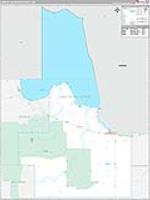 Lake of the Woods, Mn Wall Map Zip Code